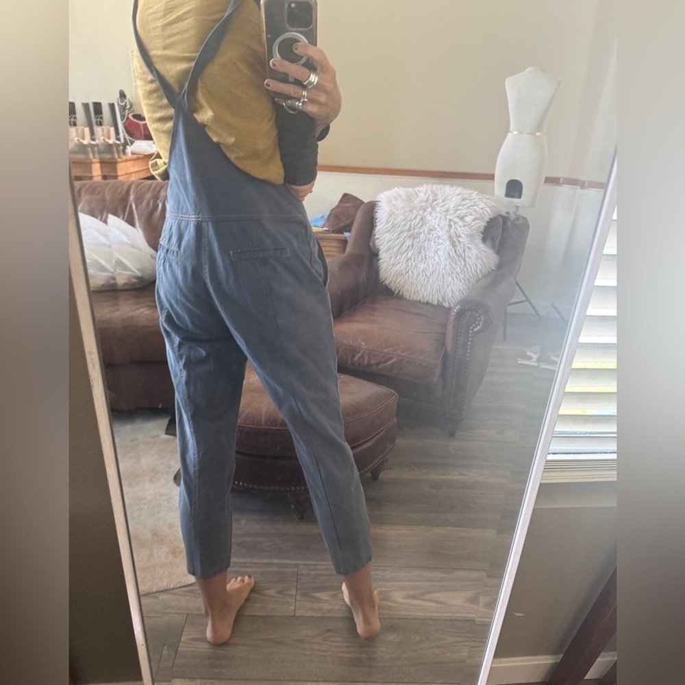 Handmade Casual Blue Denim Overalls one of a kind - Picture 5 of 15